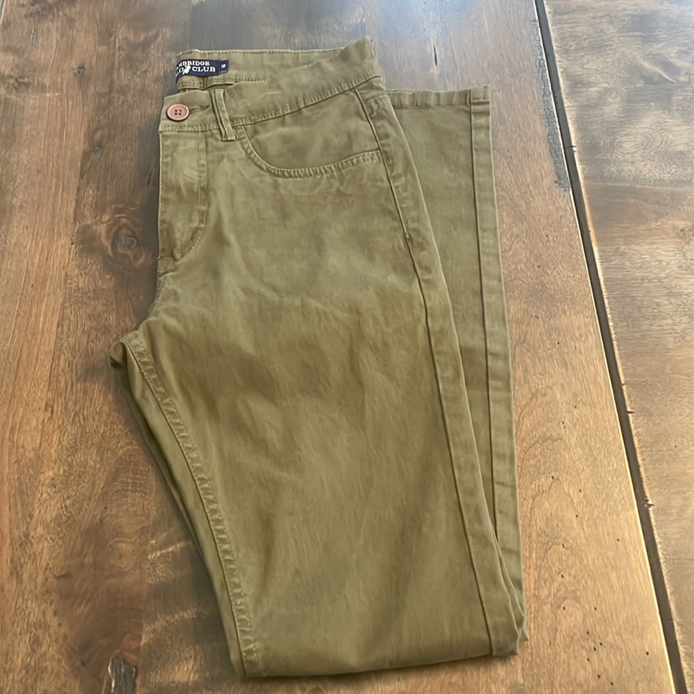 Polo Club Boy's jeans Size 18 olive Green
